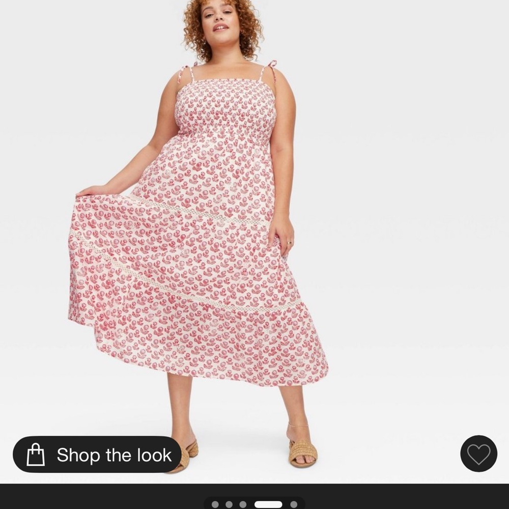 Roller Rabbit Red and White Floral Maxi Dress